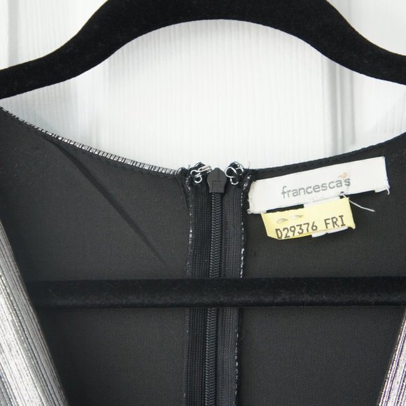 Francesca’s Collection Size Large Silver Jumpsuit - Picture 4 of 16